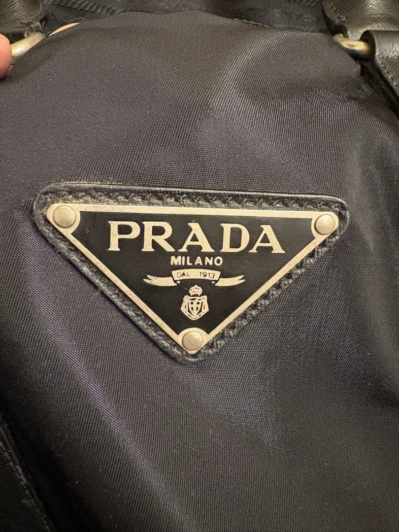 【ようへいさん専用】PRADA ブラック ナイロン ボストンバッグ