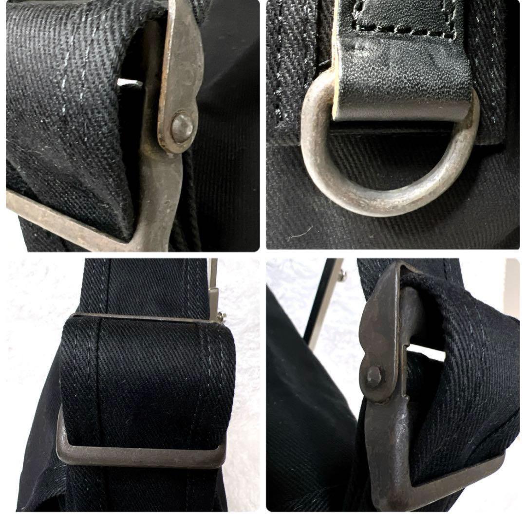 新品✨メッセンジャーバッグ ショルダーバッグ A4 キャンバス 大容量 黒