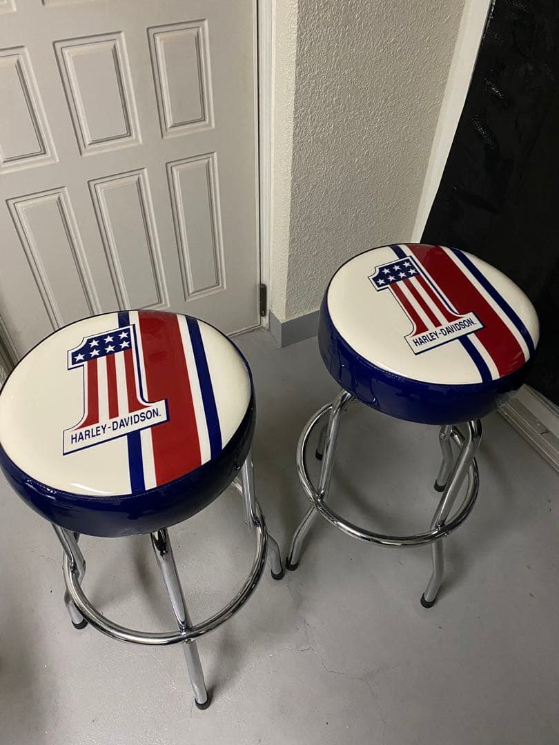 引取り限定 ハーレーダビッドソン バースツール 2脚セット　チェア　椅子