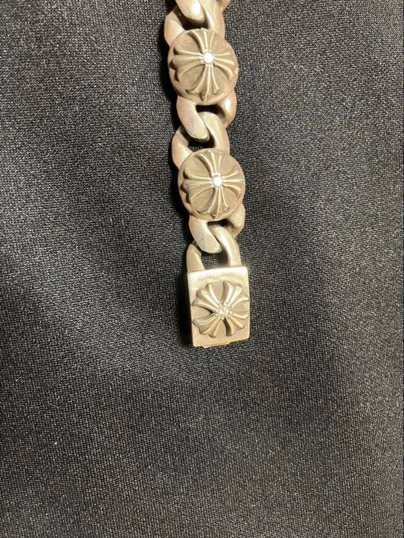 ダイヤ入りオールドクロスリンクブレスレット