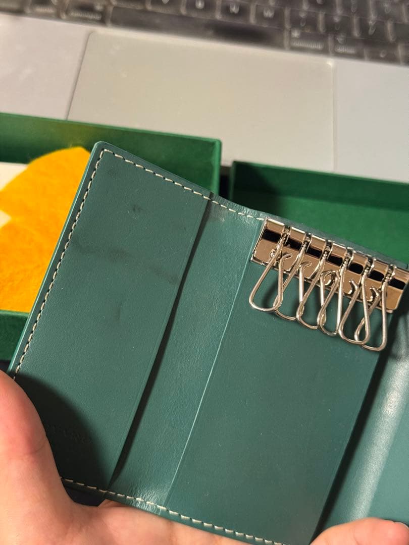 GOYARD ゴヤール キーケース Green 稀少色 美品 箱・証明書付