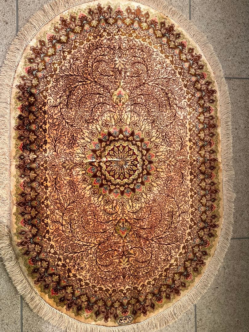 ビンテージラグ　楕円形