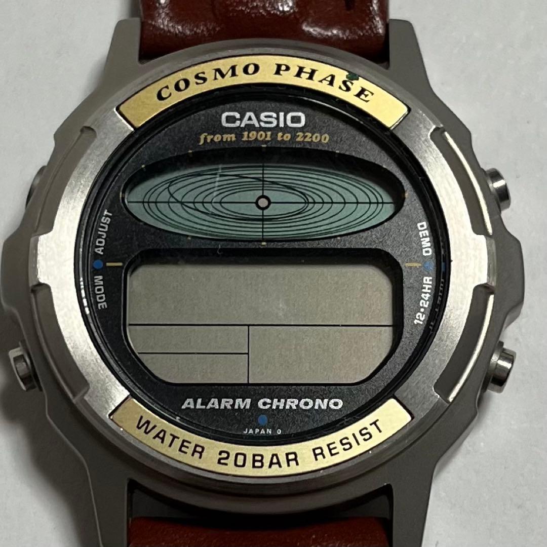 CASIO COSMOPHASE カシオコスモフェイズ　デジタルクオーツ　不動品