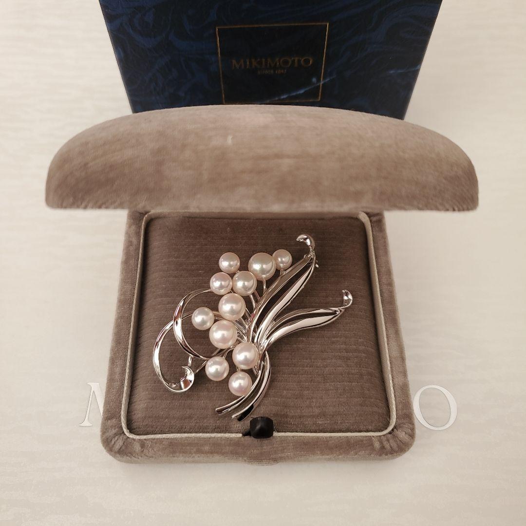 MIKIMOTO ミキモト　真珠　パール　ブローチ 11珠