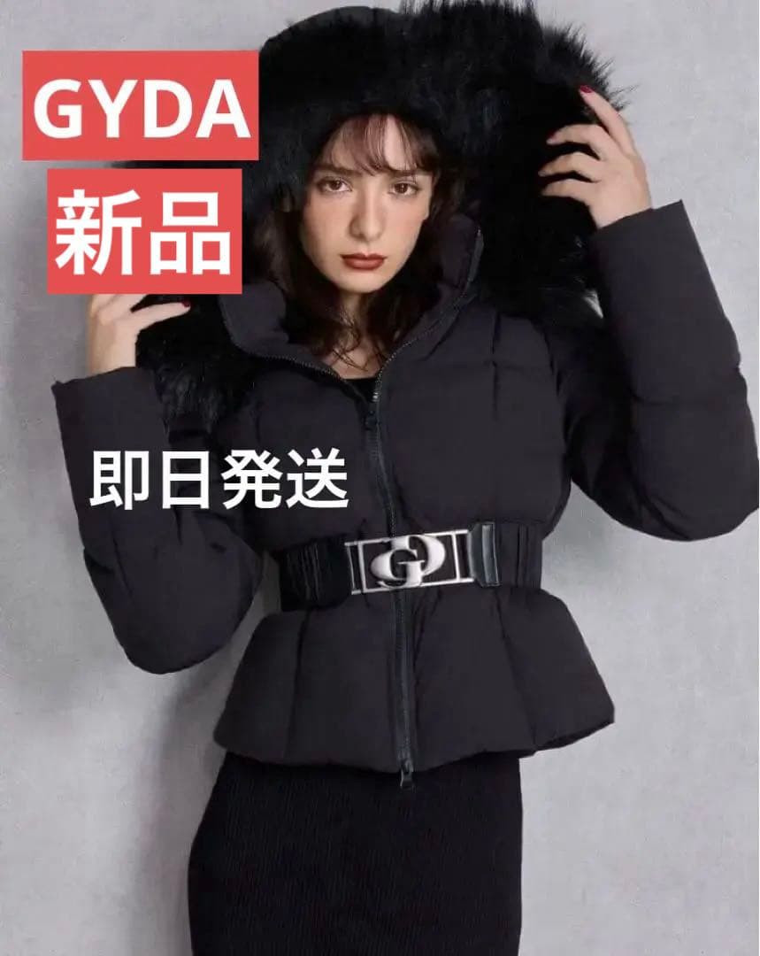 えぬ　GDベルト付きショートダウンコート　大人気ブラック定価22900円