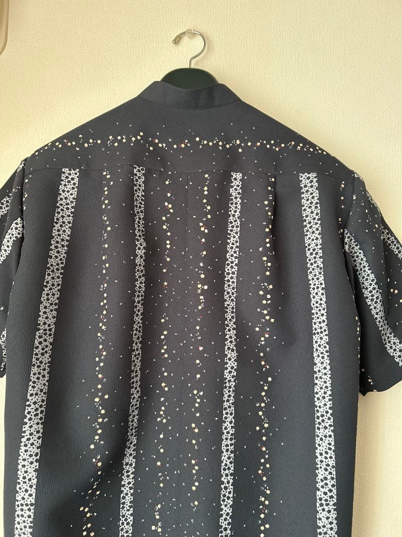 手作りのポリエステル反物メンズかりゆしウェアLLサイズ　マオカラー