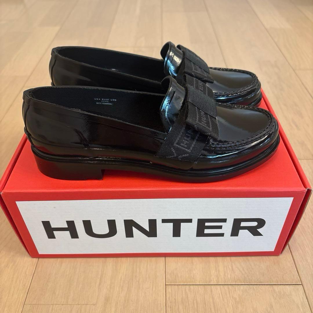 ハンター ローファー ブラック 23.0cm