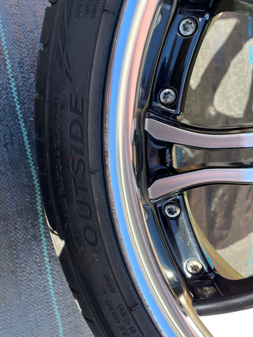 work 19インチ　タイヤホイールセット　7.5j 8j 5穴　114.3