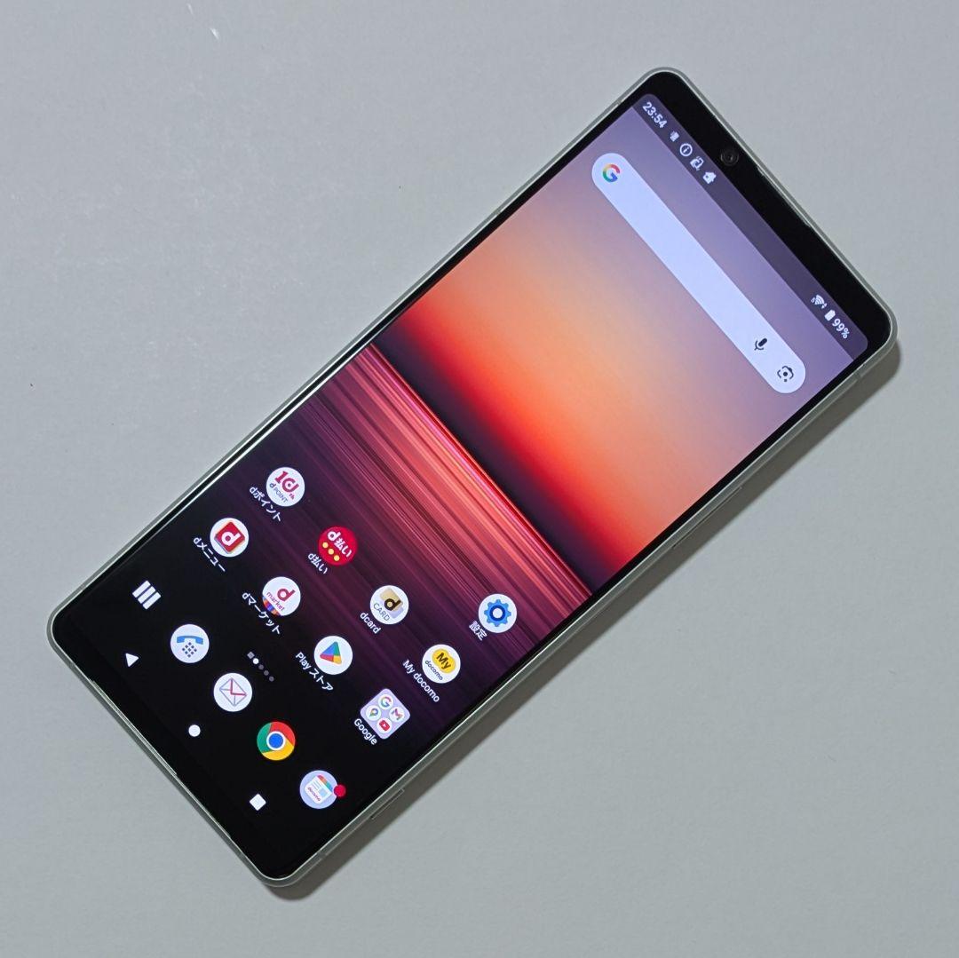 【液晶美品】Xperia 1 II SO-51A 白 ドコモ SIMロック解除品