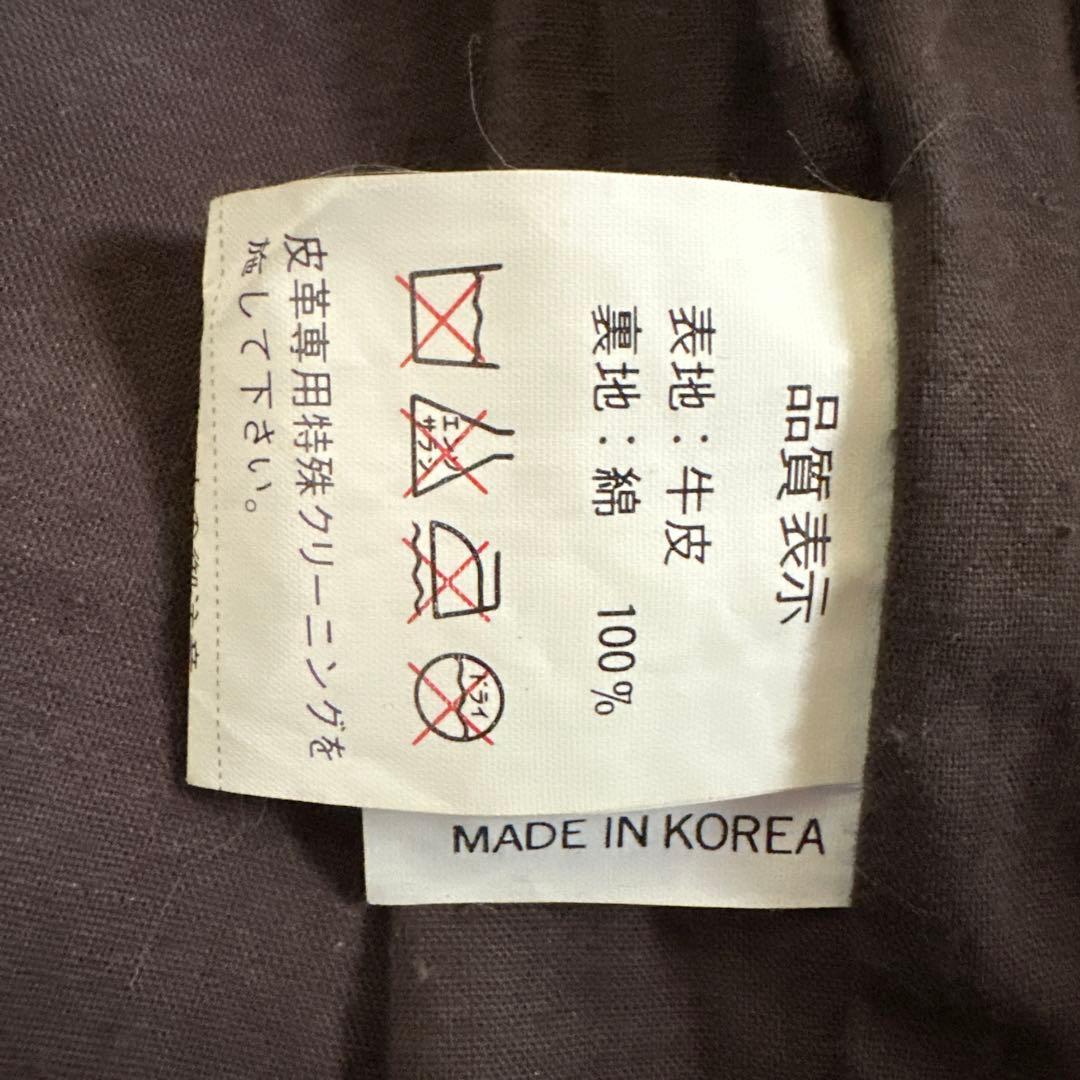 EURO LEATHER ブラウンレザー シングルライダースジャケット