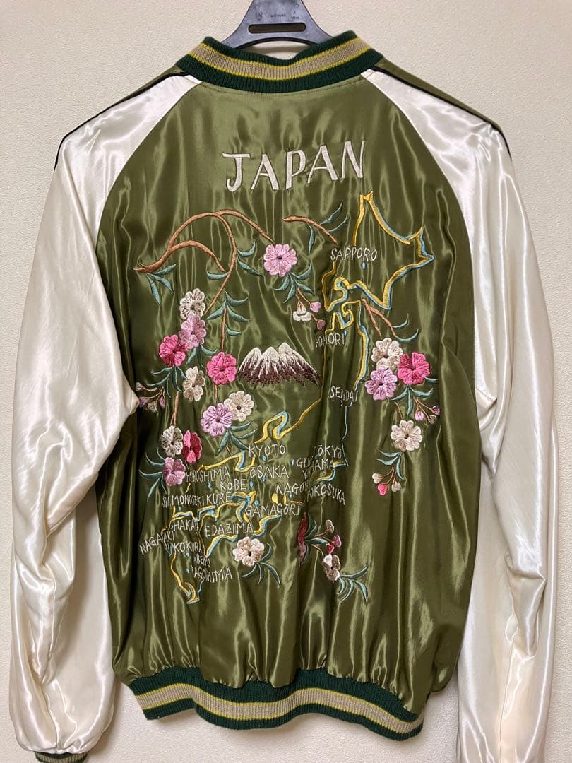 東洋スカジャン　ROARING TIGER×JAPAN MAP 店舗限定モデル