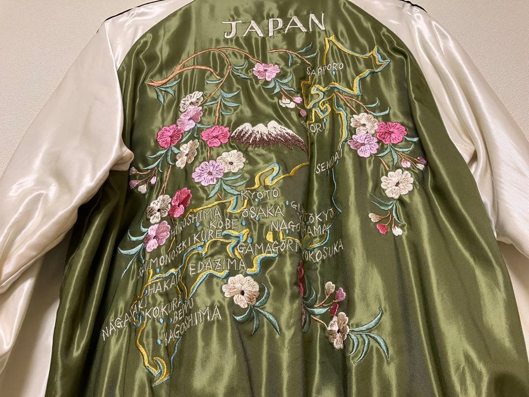 東洋スカジャン　ROARING TIGER×JAPAN MAP 店舗限定モデル