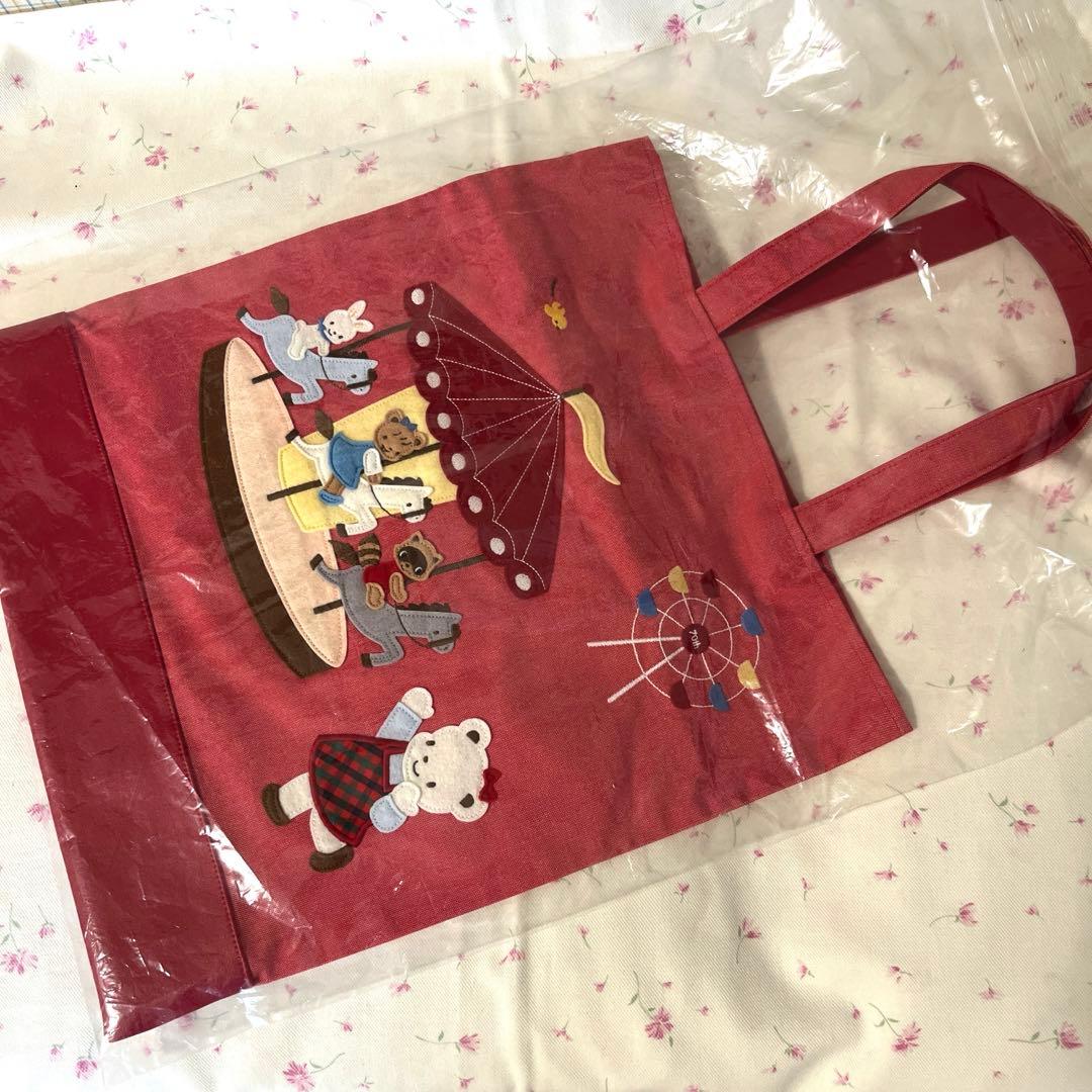 パンナコッタ　ファミリア　デニムバッグ