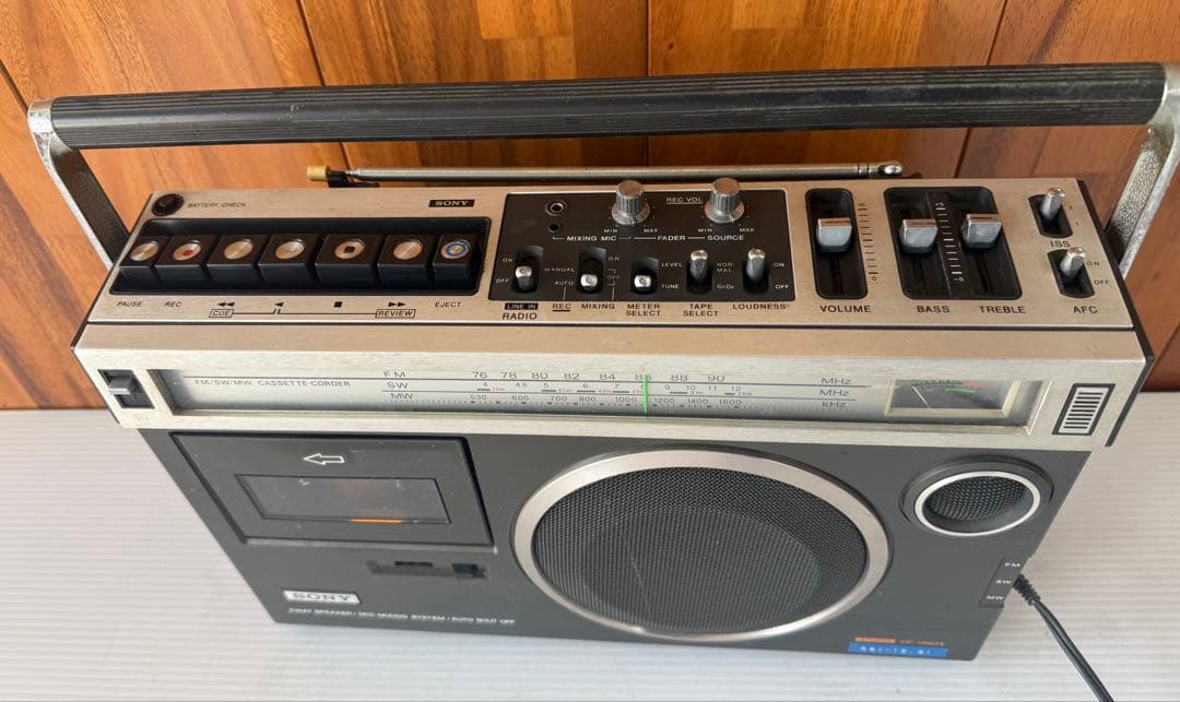 SONY モノラルラジカセ　CF-1980Ⅱ(a66)