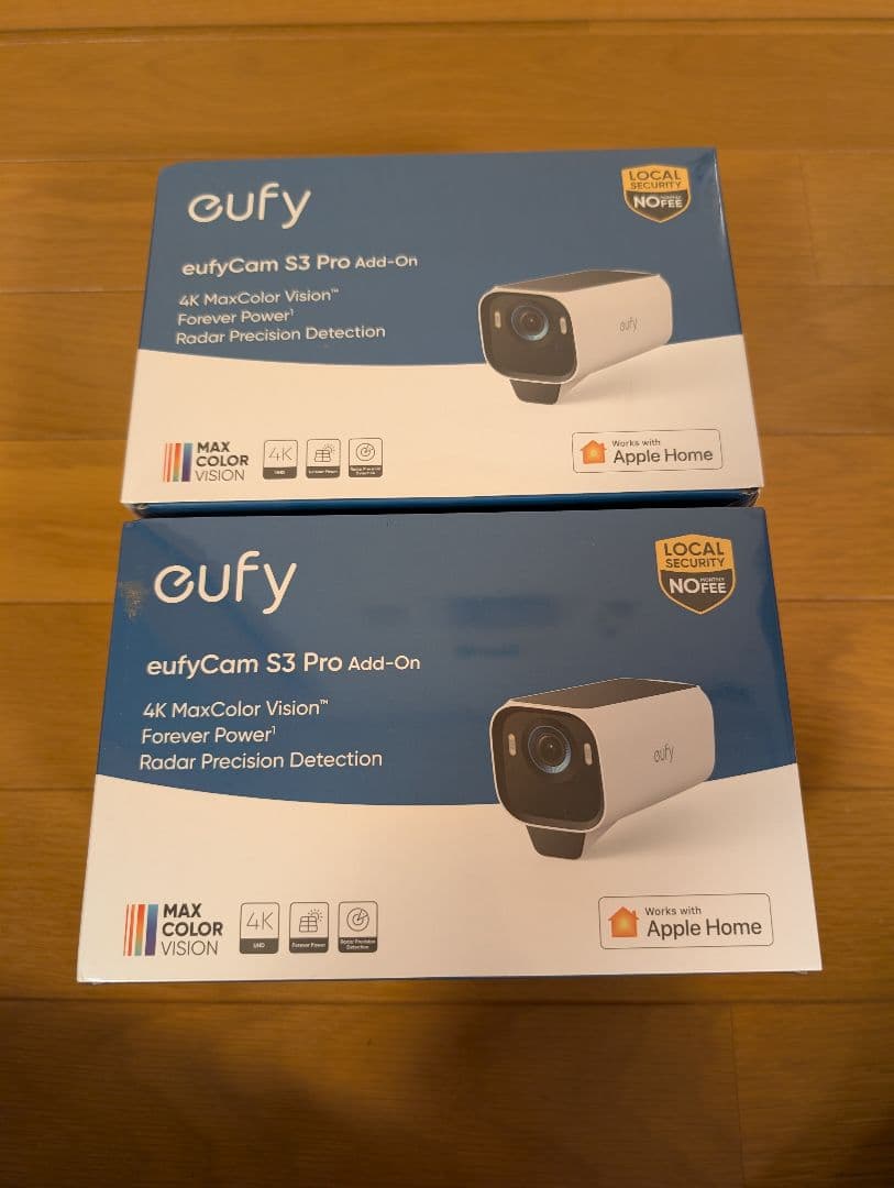 2個セット　eufy eufyCam S3 Pro Add-On 4K