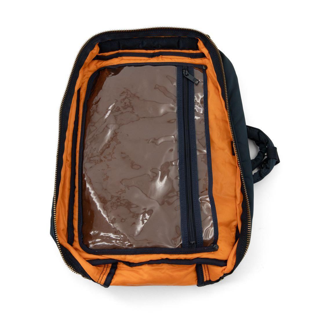 A085【ポーター／タンカー】ブリーフケース　ビジネスバッグ　リュック　ブルー