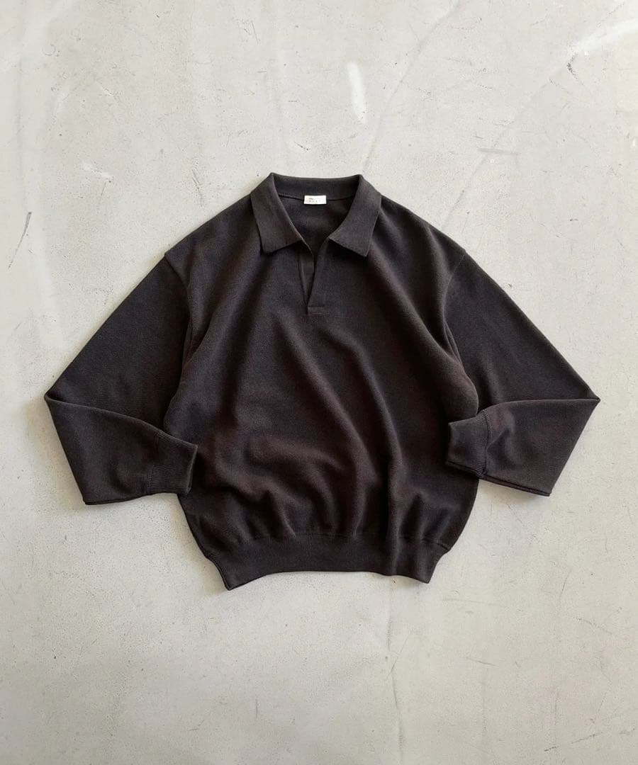 トップス crepuscule Co/Wo Moss Stitch Skipper