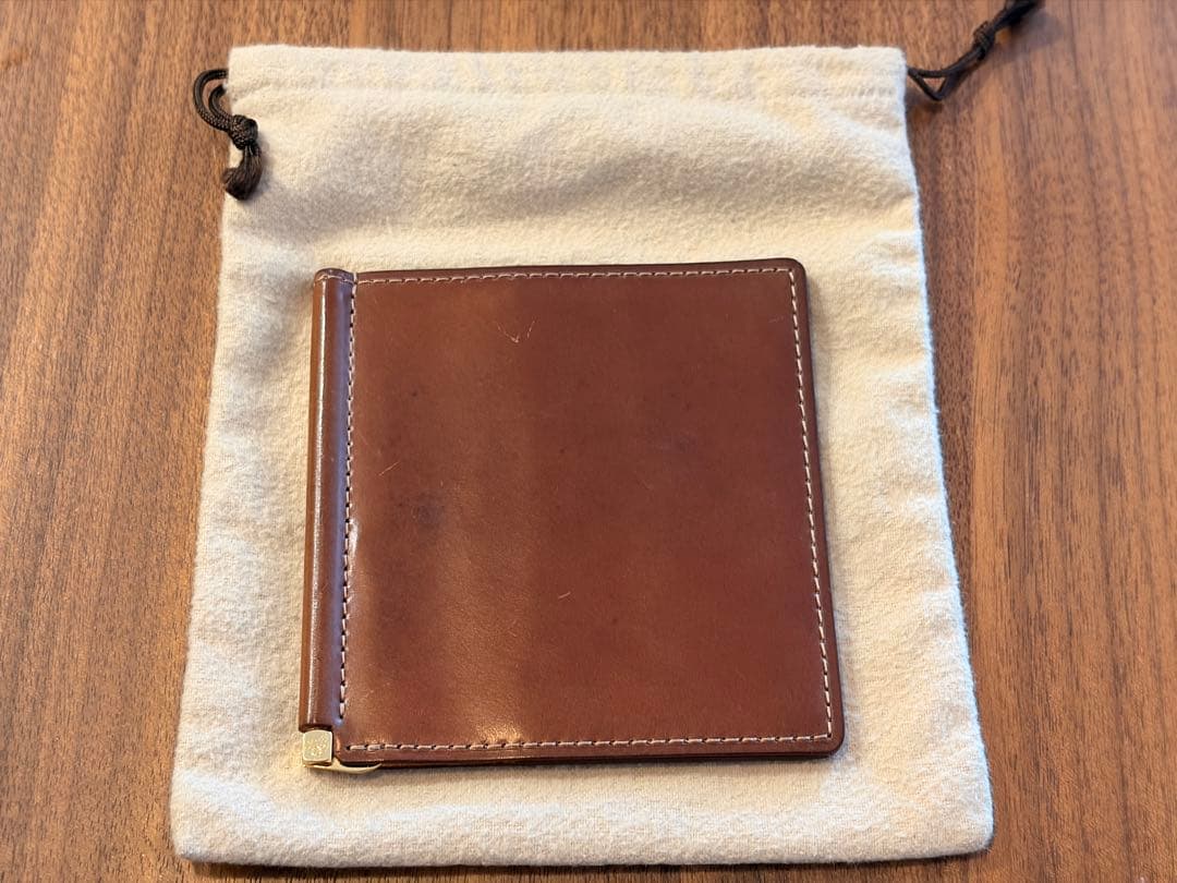 GANZO シェルコードバン マネークリップ