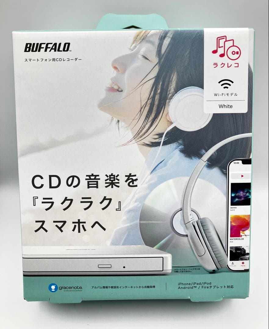 【未使用品】BUFFALO ラクレコ Wi-Fiモデル ホワイト