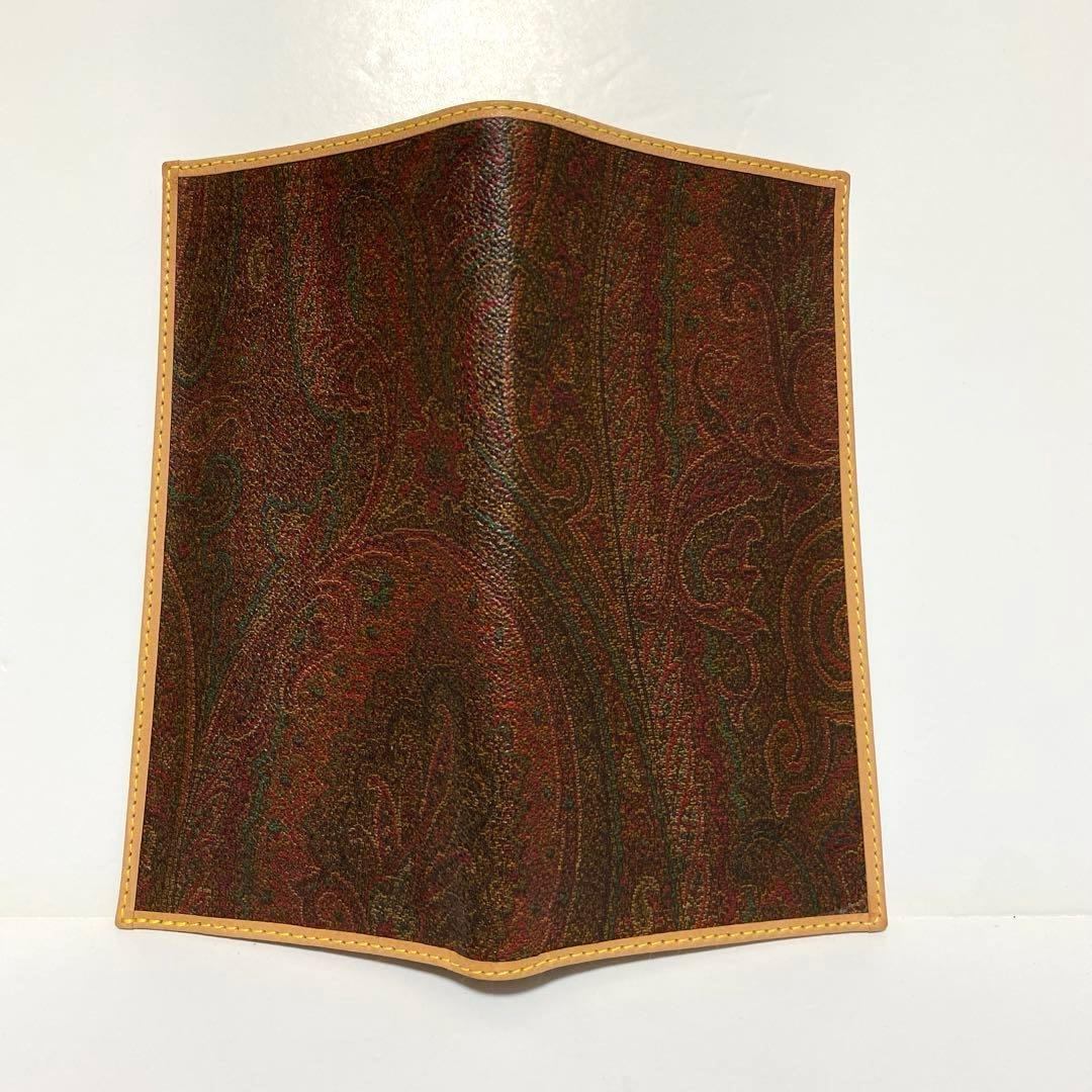 未使用エトロ ETRO 二つ折り財布 ウォレット 長財布 PVC レザー 総柄