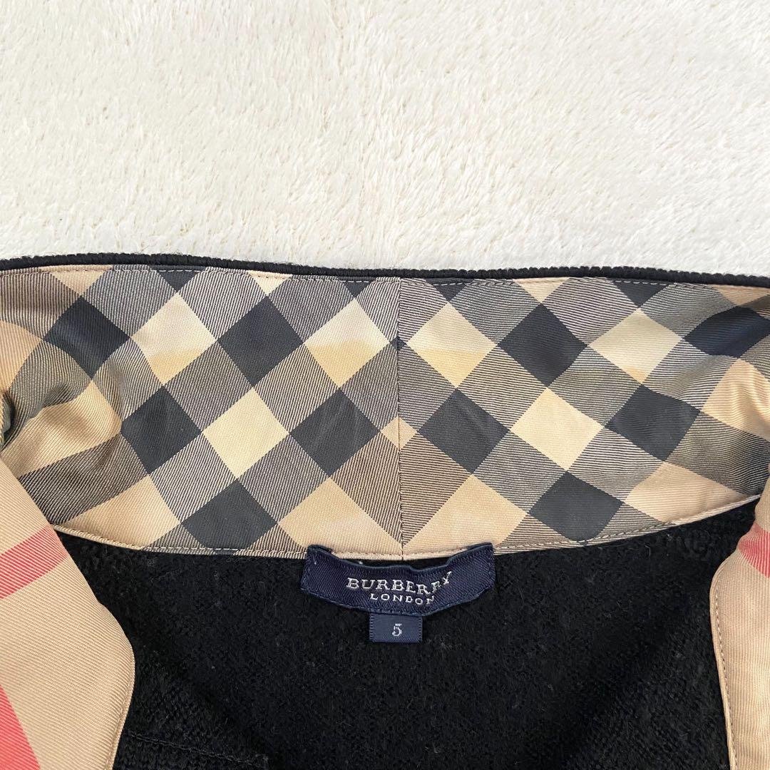 希少アルパカウール　メガチェック　シャツニット　Burberry London