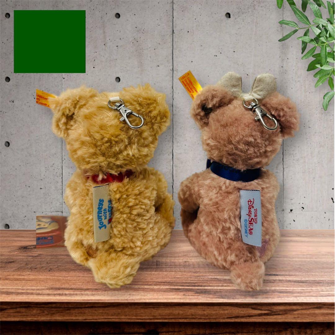 未使用 シュタイフ ダッフィー＆シェリーメイ ぬいぐるみ 10周年記念