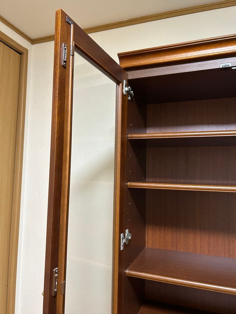 MARUNI マルニ木工 地中海シリーズ ハイボード書棚　木製キャビネット