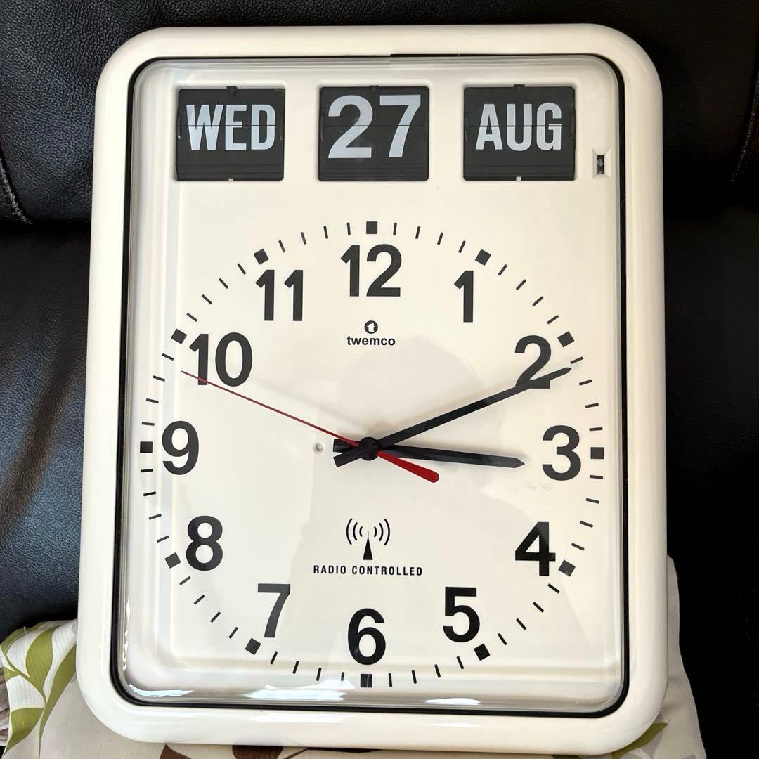 ジャンク】トゥエンコ TWEMCO 壁掛け パタパタ 電波時計