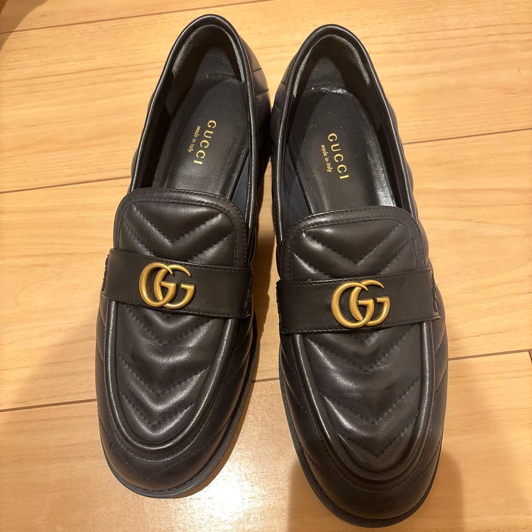 GUCCI ブラック ローファー 37