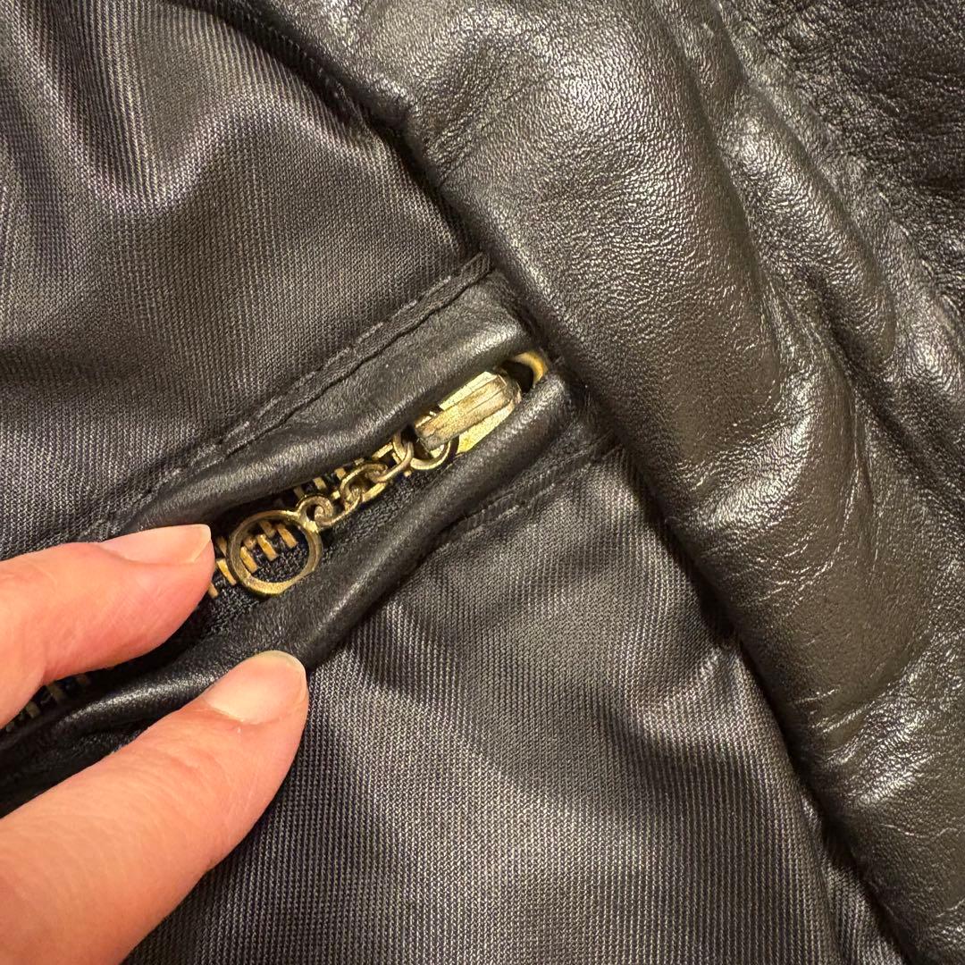 vanson レザーシングルライダースジャケット 36