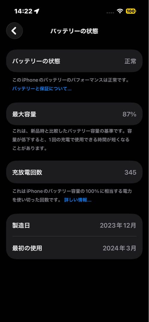 iPhone15Pro 美品　ホワイトチタニウム