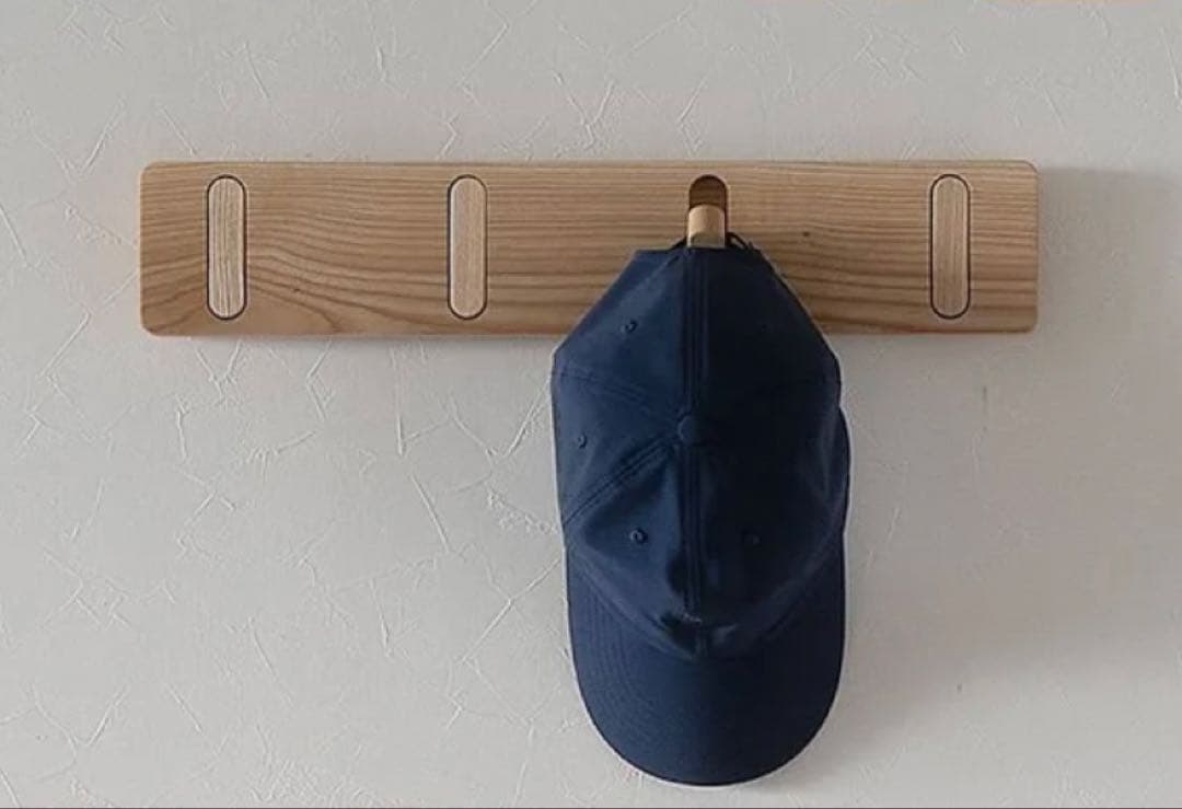 新品未使用　cosine コサイン/ウォールフック　天然木家具　タモ材