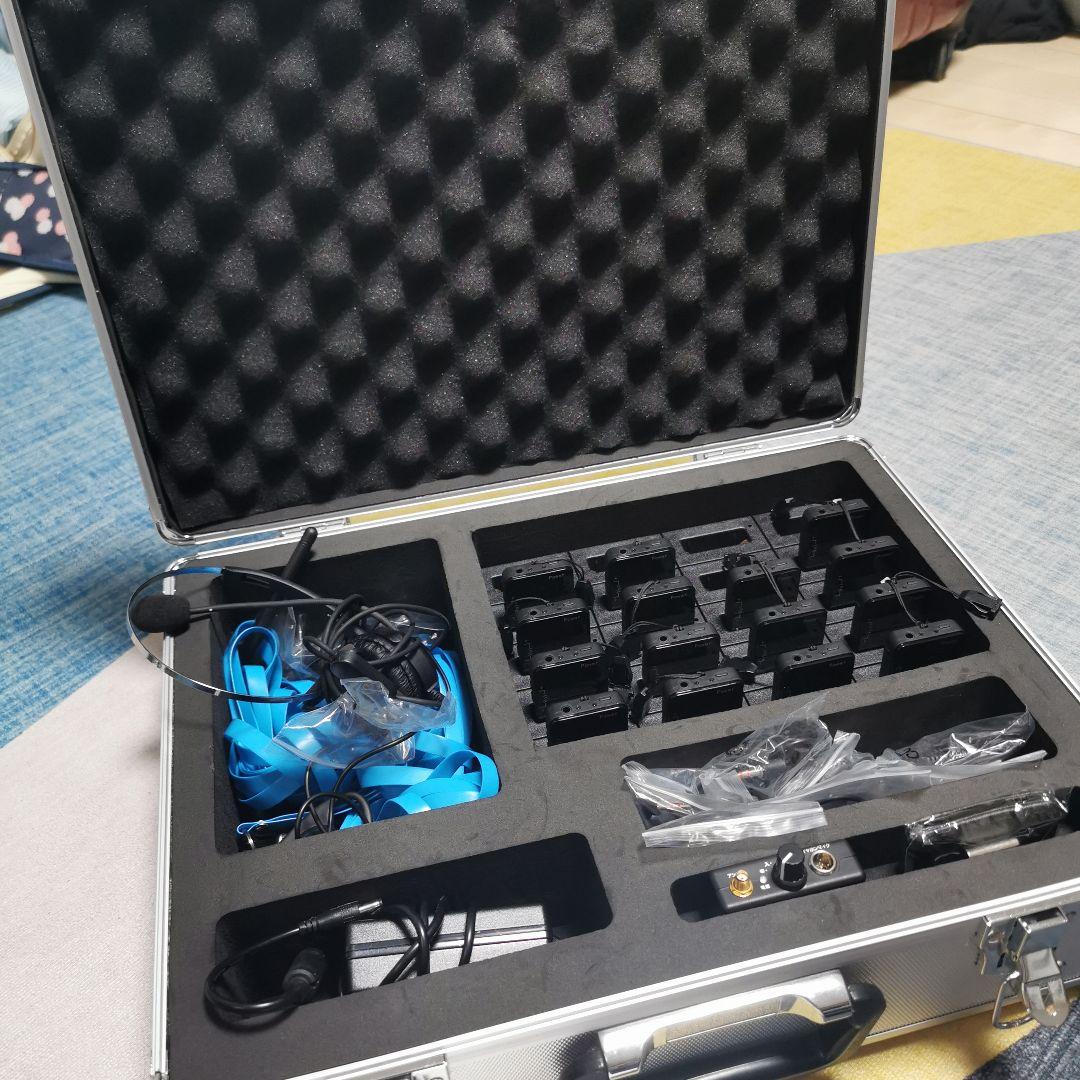 デジタルワイヤレスガイドシステム送信機 Ronk RG2401SV 15子機付き