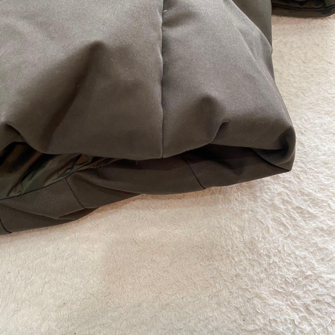 【近年モデル】WOOLRICH 　ロングダウンコート　ラビットファー　カーキ　M