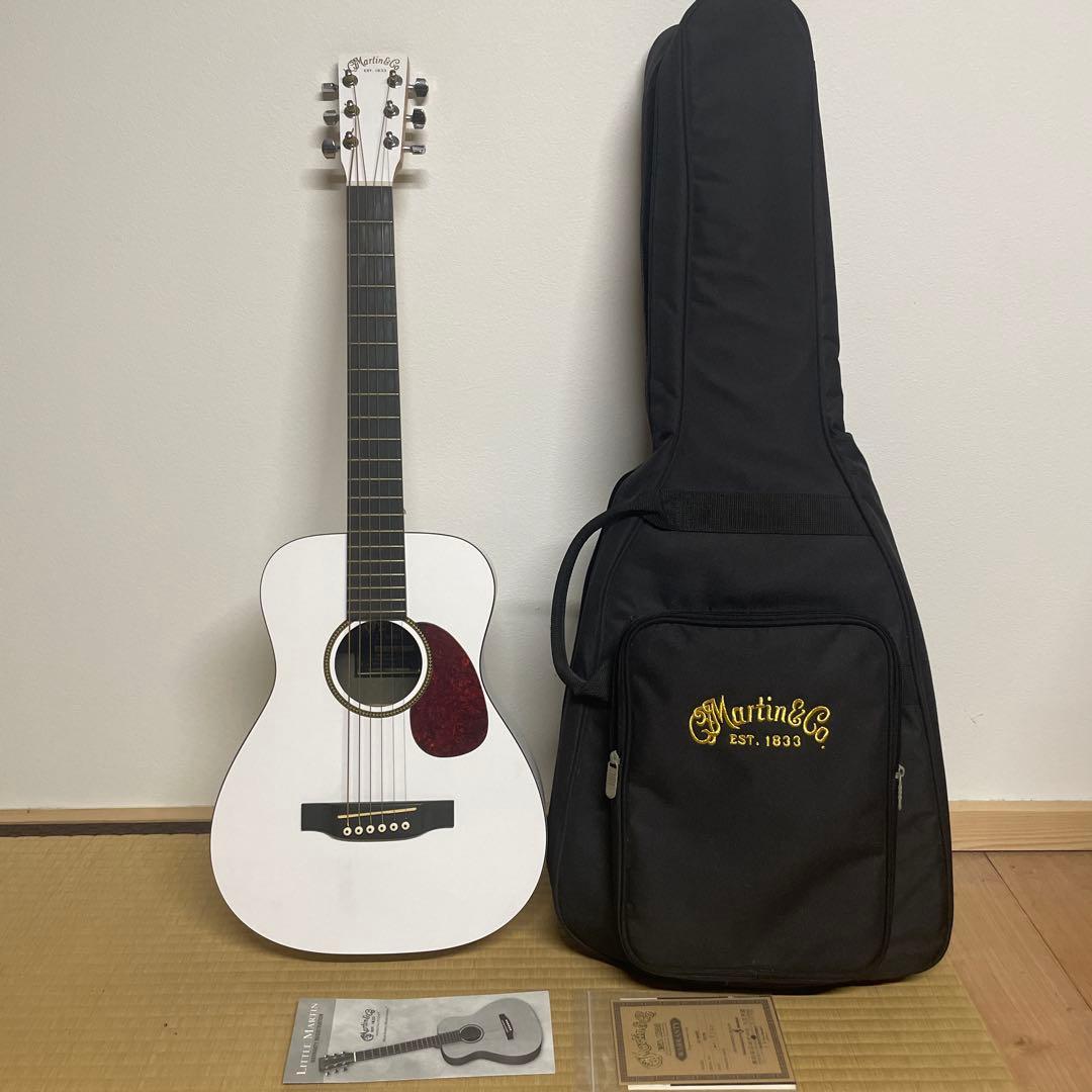 廃盤超希少✨Martin LX WHITE リトルマーチン　トラベルギター　白
