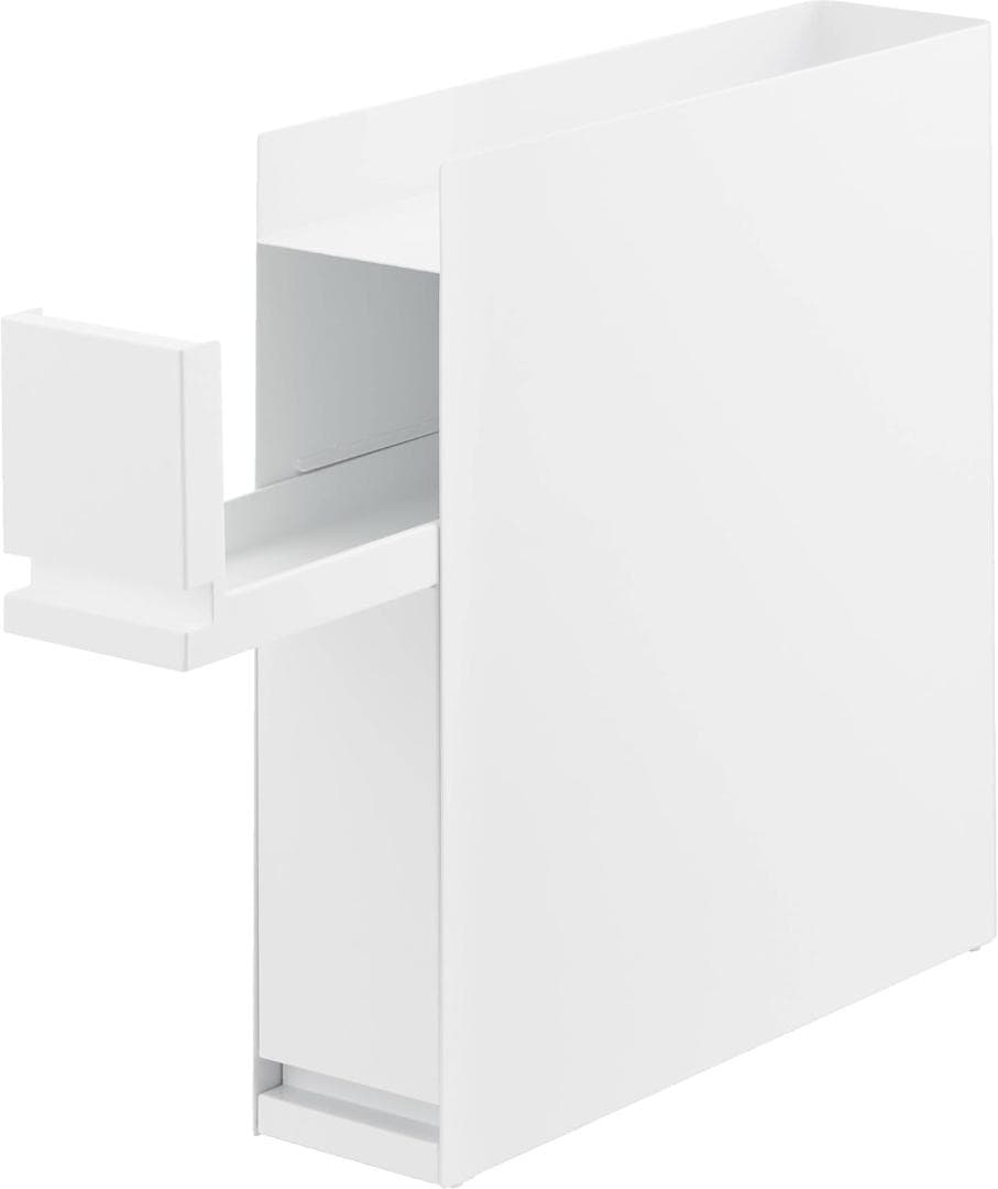 tower 隠せる調味料ラック 2段 引き出し式 白【完成品・新品】