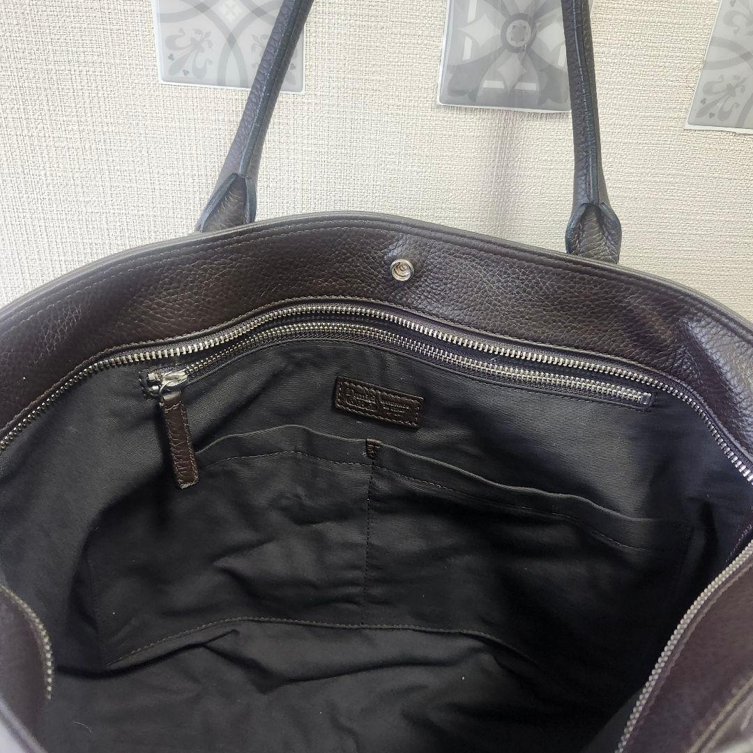 未使用✨ダニエル&ボブ トートバッグ オールレザー ダークブラウン☆大容量