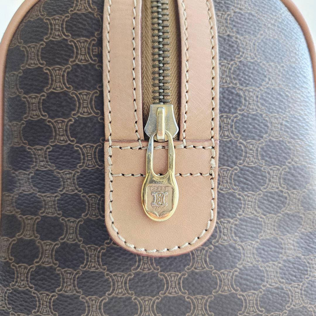 ⭐CELINE⭐ 美品 セリーヌ トリオンフ　ミニボストンバッグ マカダム柄