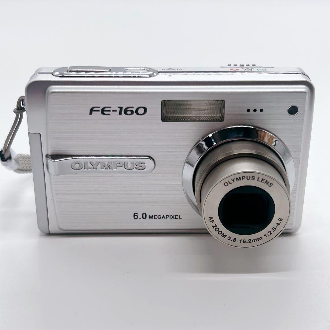 OLYMPUS オリンパス FE-160 シルバー 箱・充電器あり 動作確認済み