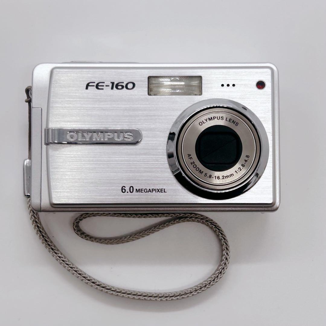 OLYMPUS オリンパス FE-160 シルバー 箱・充電器あり 動作確認済み