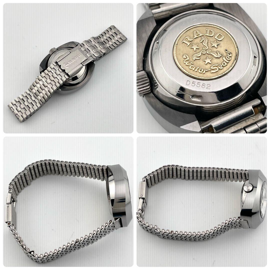 【稼働】ラドー　ダイアスター　バルボア　自動巻き　腕時計　タングステン　純正