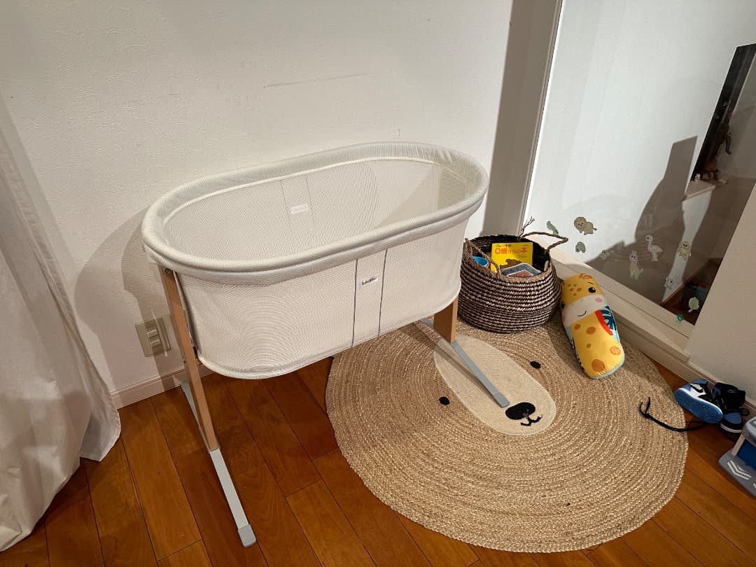 美品★ベビービョルン クレードル 未使用キャノピーと替えのカバー付き