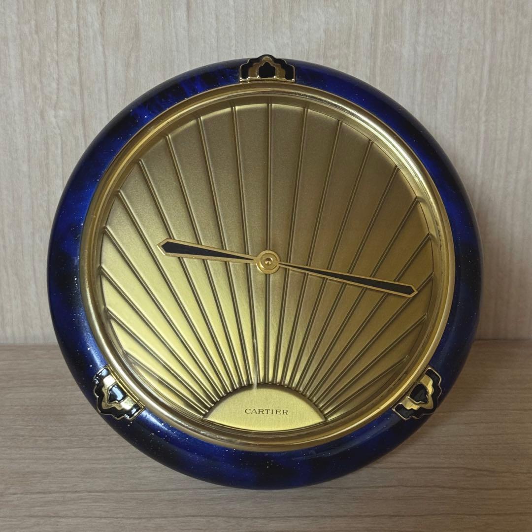 Cartier カルティエ　ラピス　クォーツ QUARTZ 置時計　動作確認済