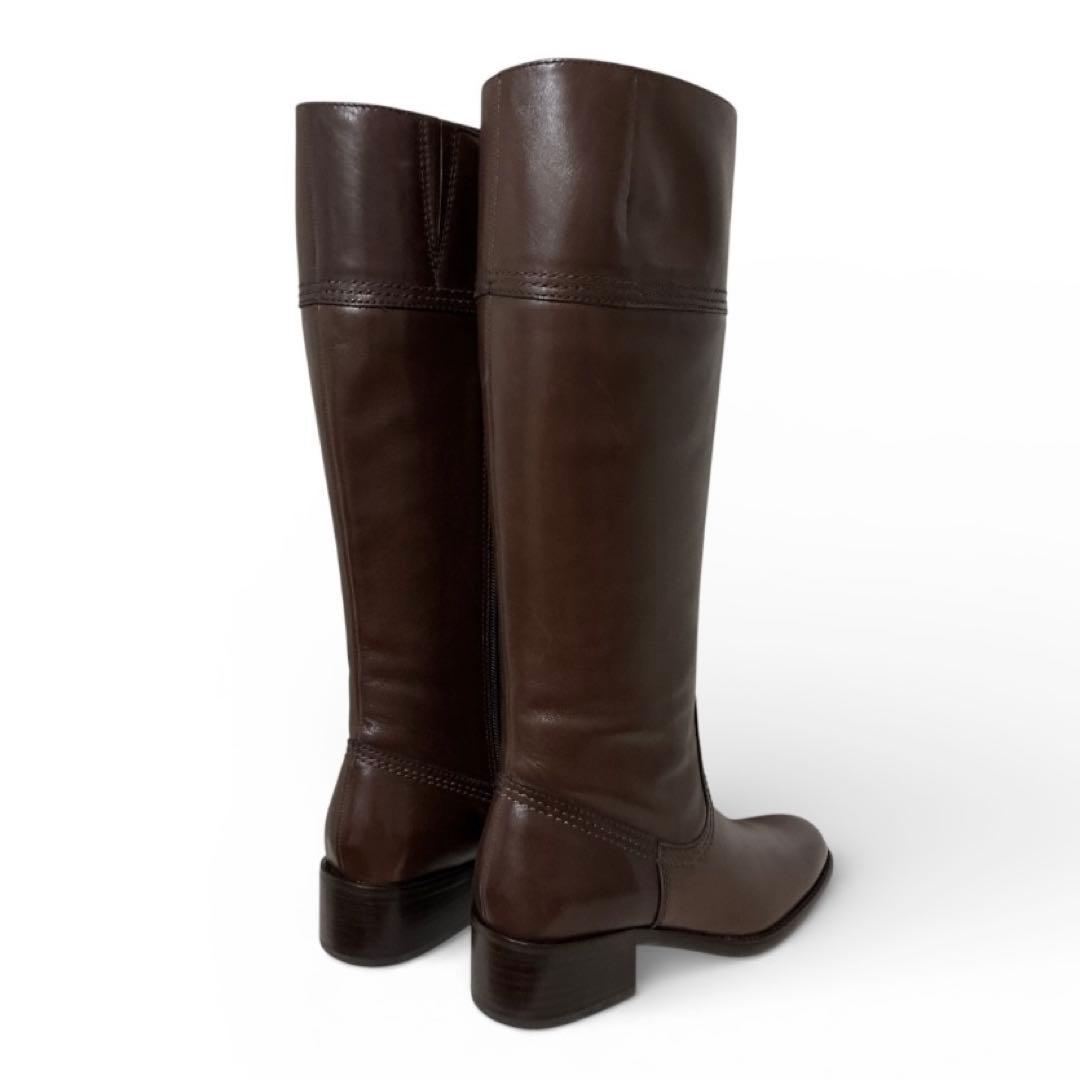 ing イング 美脚ロングブーツ 0302 牛革 BRW