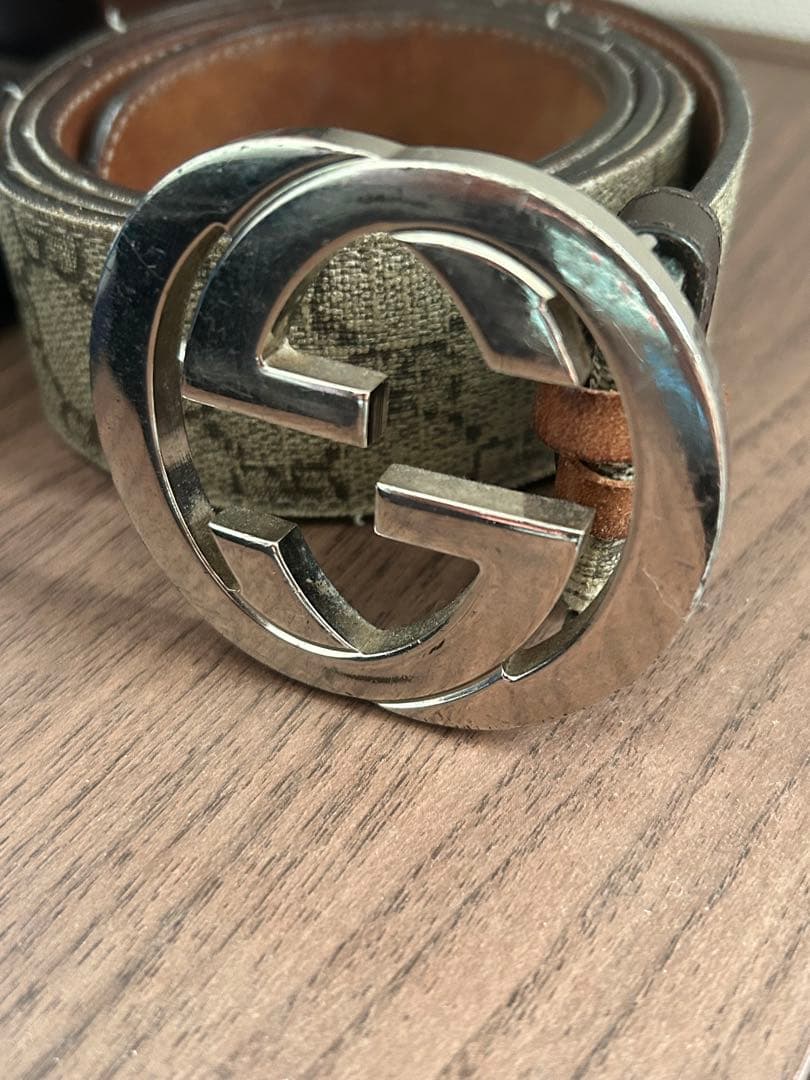 Gucci ベルト ダブルGロゴ ベージュ