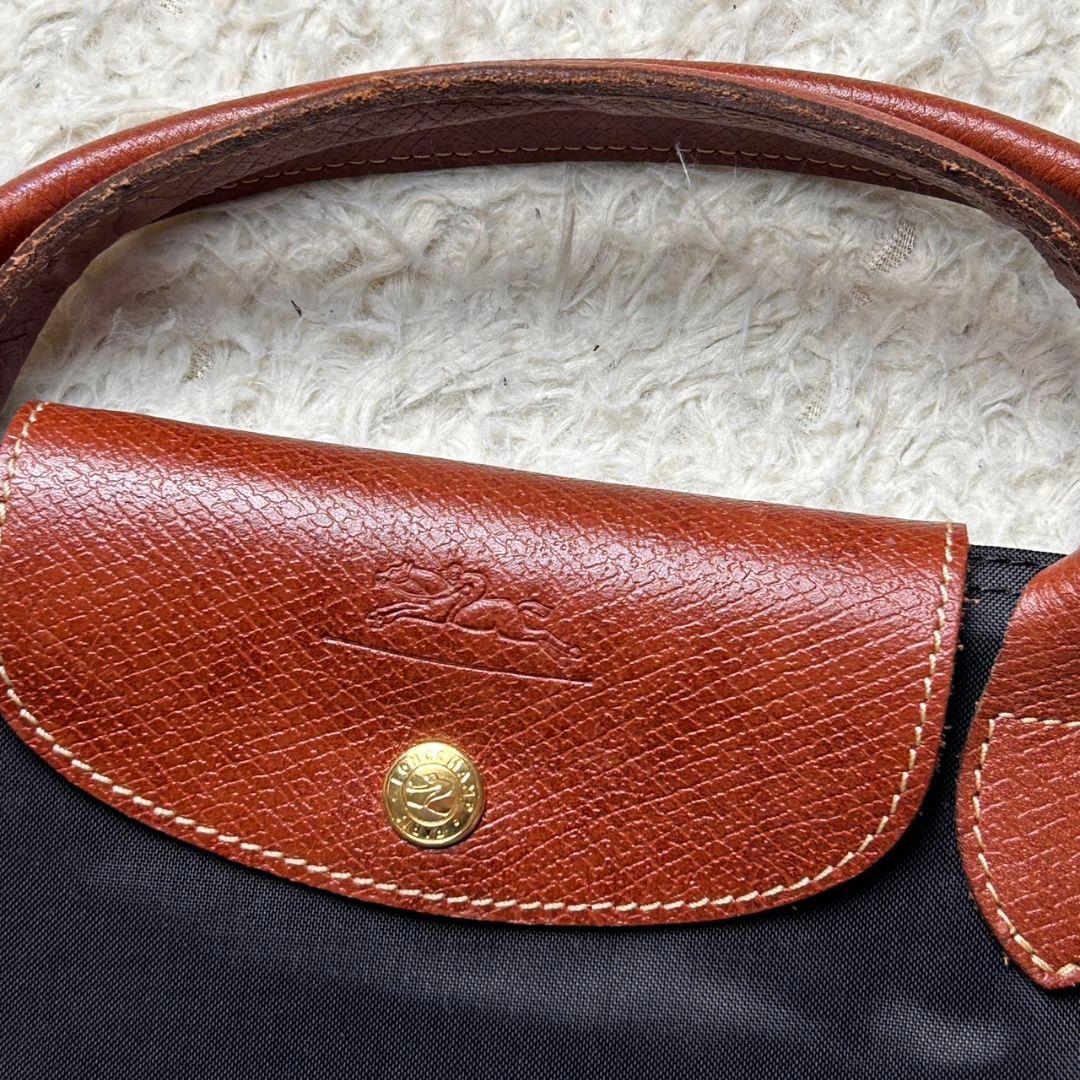 【美品】LONGCHAMP ナイロン 大容量 ボストンバッグ ブラック Lサイズ