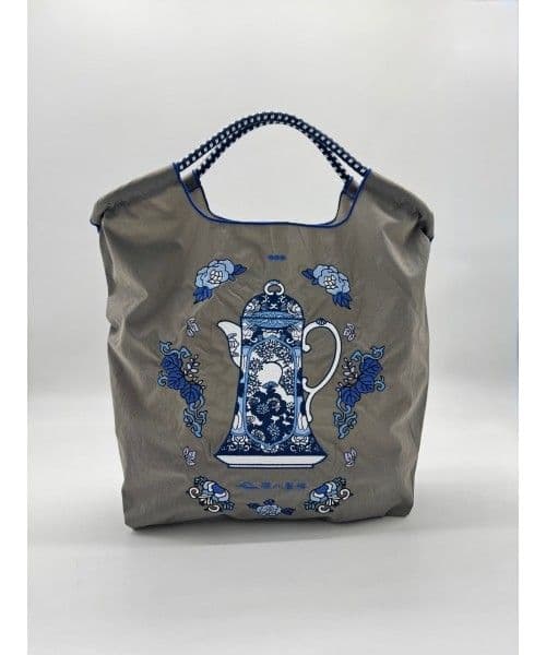 ボールアンドチェーン 深川製磁 コラボ ポット柄 グレー M