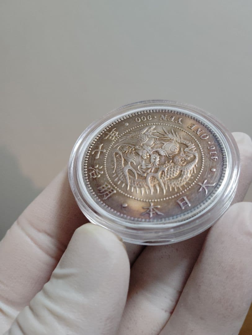 1円銀貨　明治7年 大型　特年　極美品　希少　一圓銀貨　一円銀貨銀貨