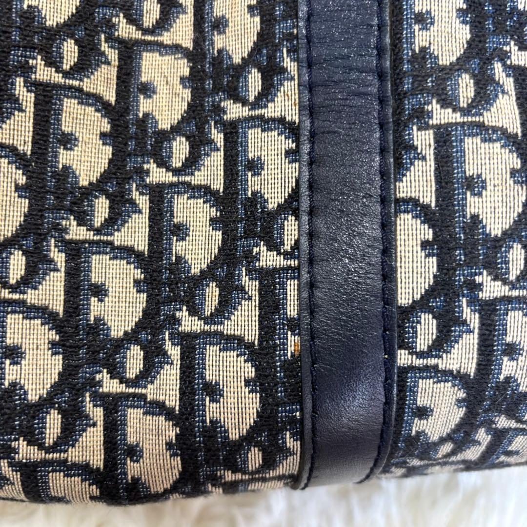 【美品】 Dior ディオール トロッター柄 ミニボストン ハンドバッグ