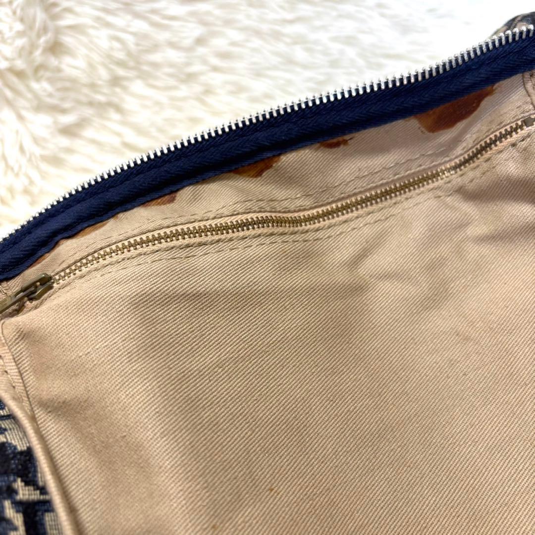 【美品】 Dior ディオール トロッター柄 ミニボストン ハンドバッグ